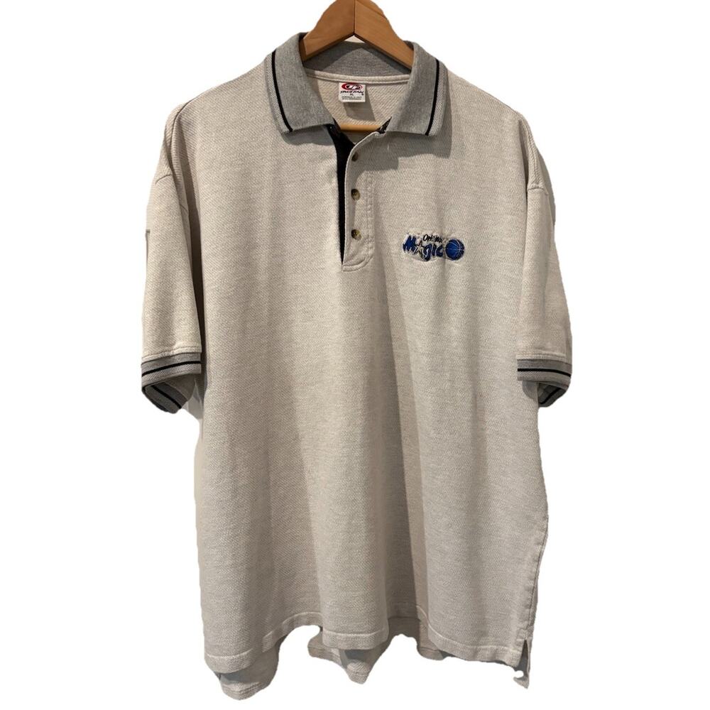 Orlando Magic True Fan Polo Shirt Gray Men's XL-100% Cotton!!-read